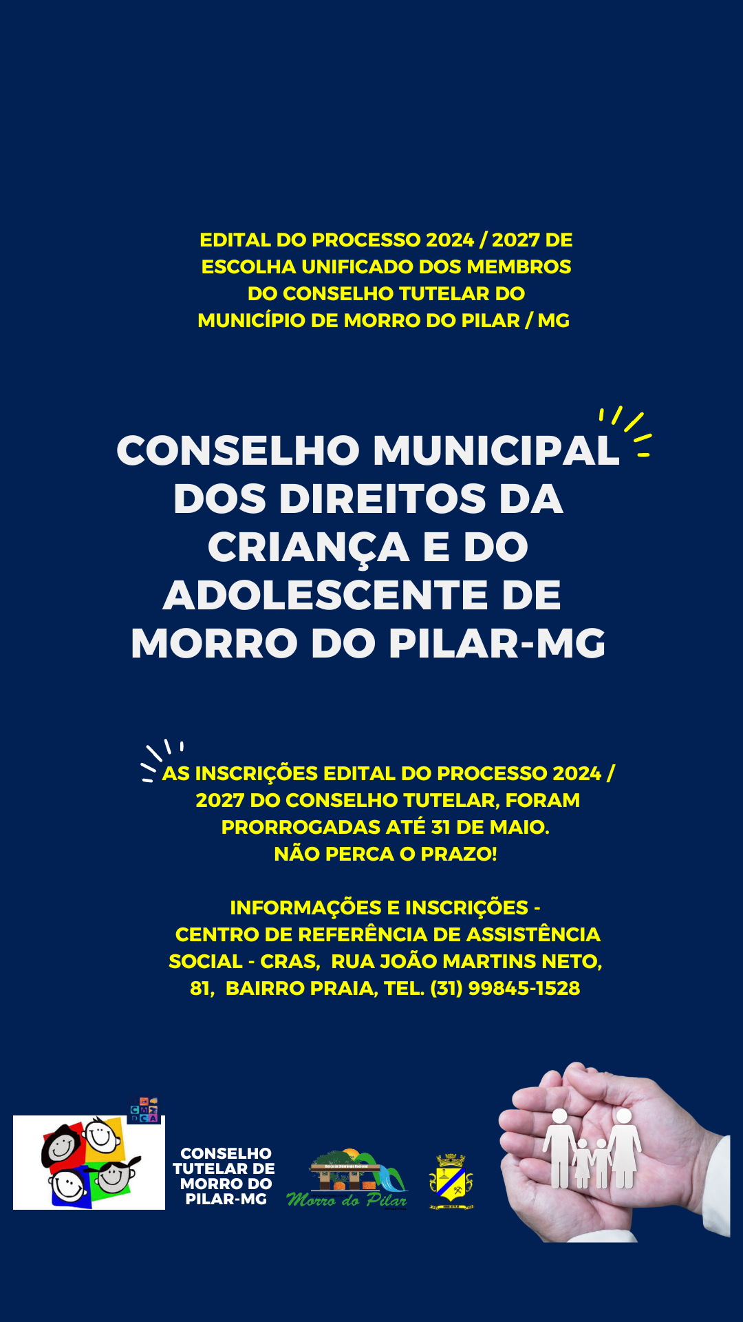 InscriÇÕes Prorrogadas Para O Edital Do Conselho Tutelar Site Prefeitura 5387